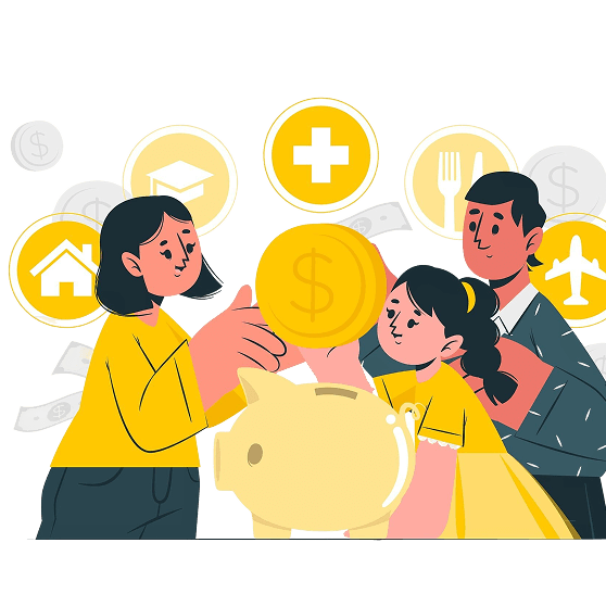 Family with government scheme benefits